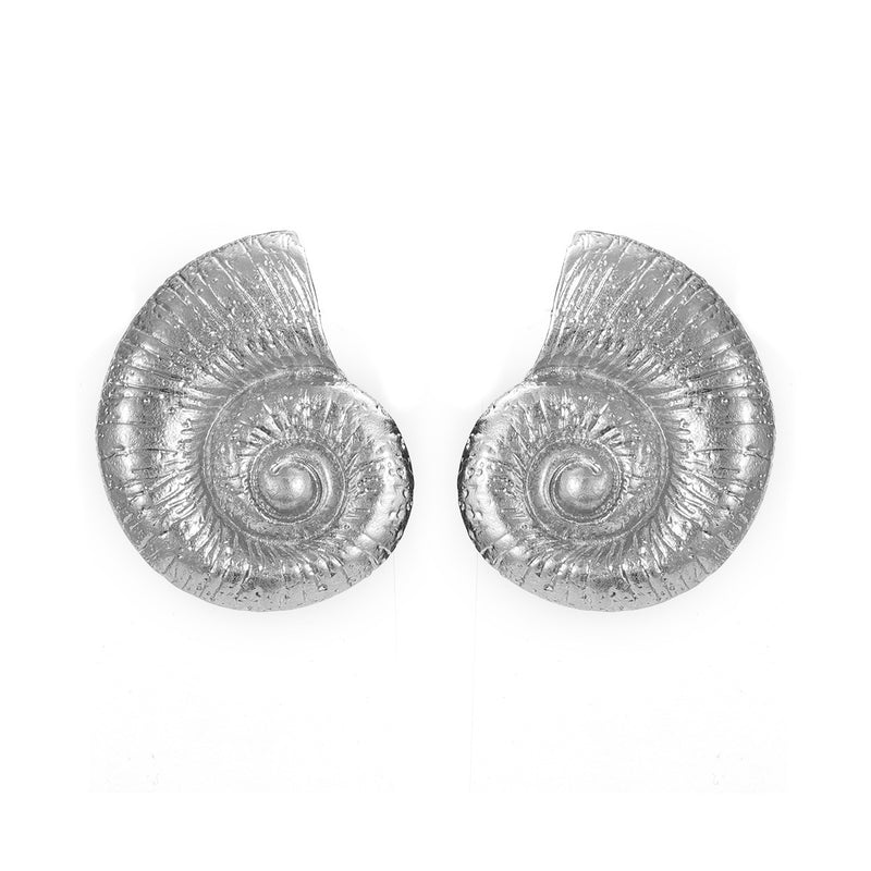 Fake Beach Style Conch Alloy Stud Earrings