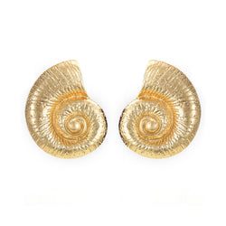 Fake Beach Style Conch Alloy Stud Earrings