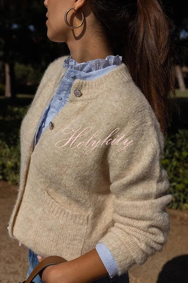 Falling for You Knit Long Sleeve Pocket Relaxed Cardigan