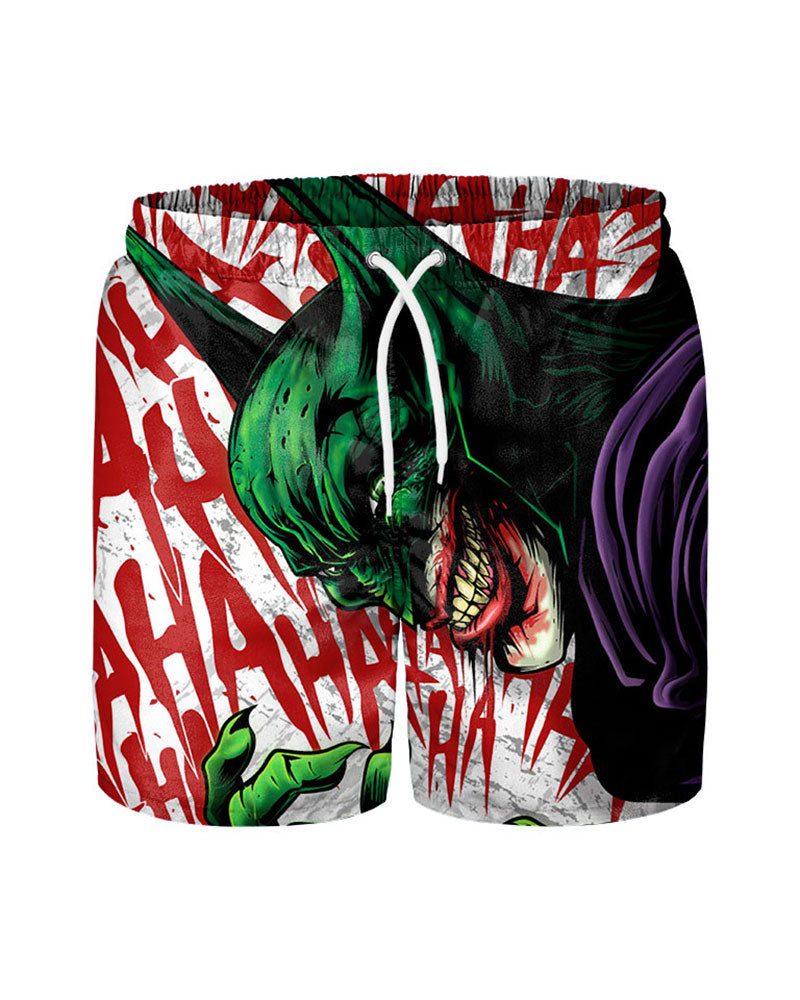 Hawaiian Vacation Print Beach Shorts