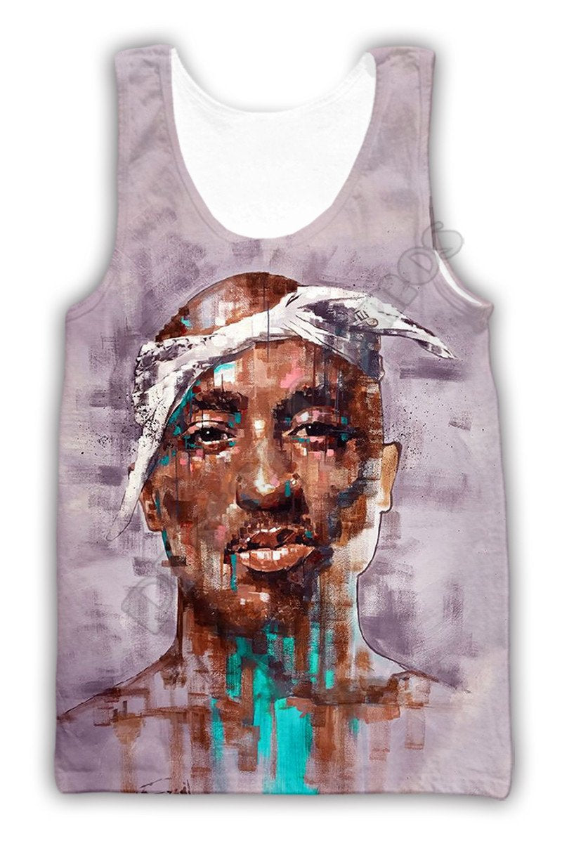 3D Kobe Printed Sleeveless Tank Top