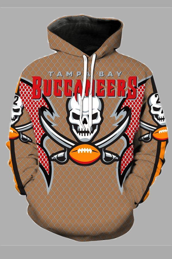 Street 3D Tampa Bay Buccaneers Digital Printed Hooded Sweatshirt