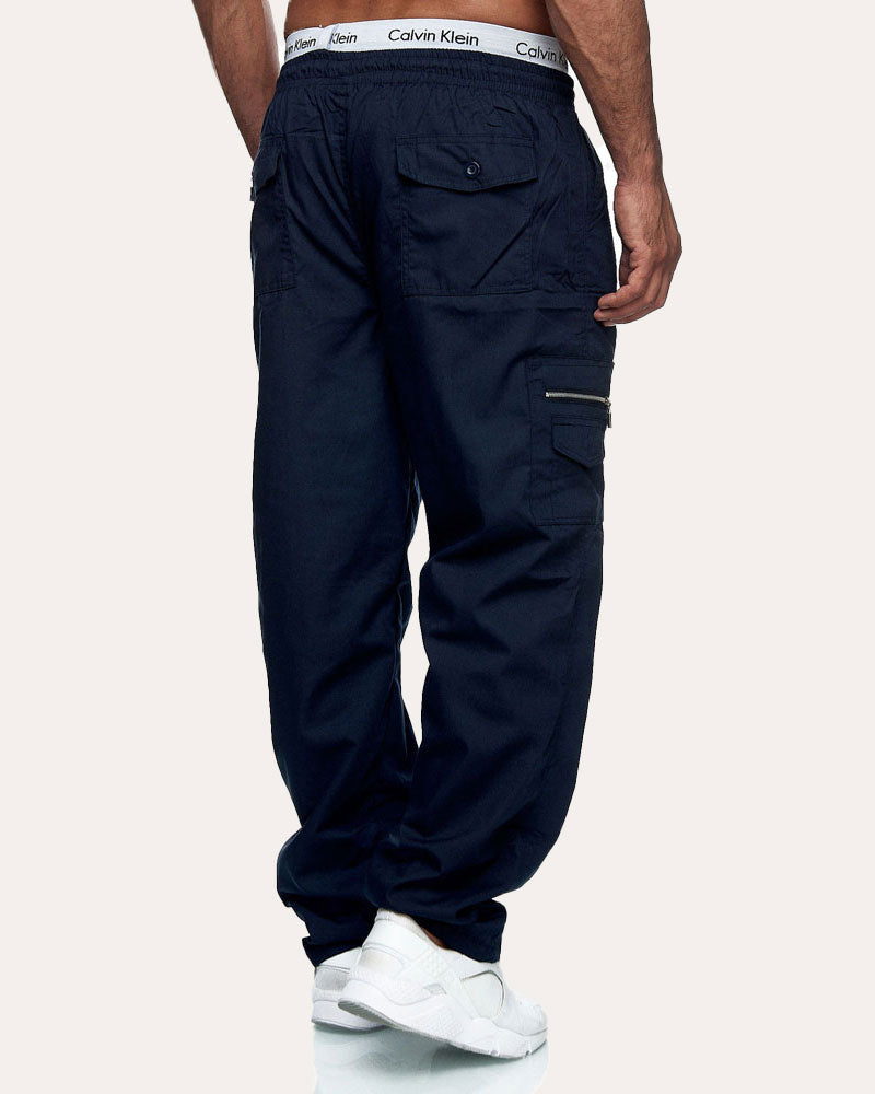 Loose Straight-leg Cargo Pants