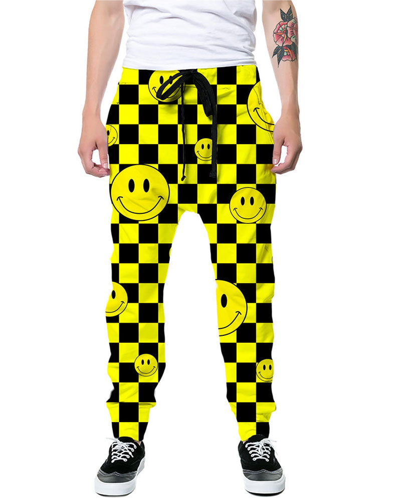 Street 3D Smiley Print Two-piece Set