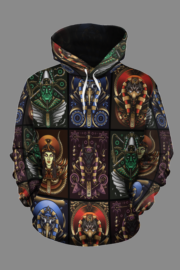 THE EGYPTIAN GODS ALL-OVER HOODIE