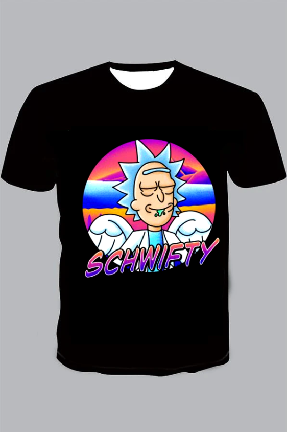 schwifty Print Short Sleeve T-shirt