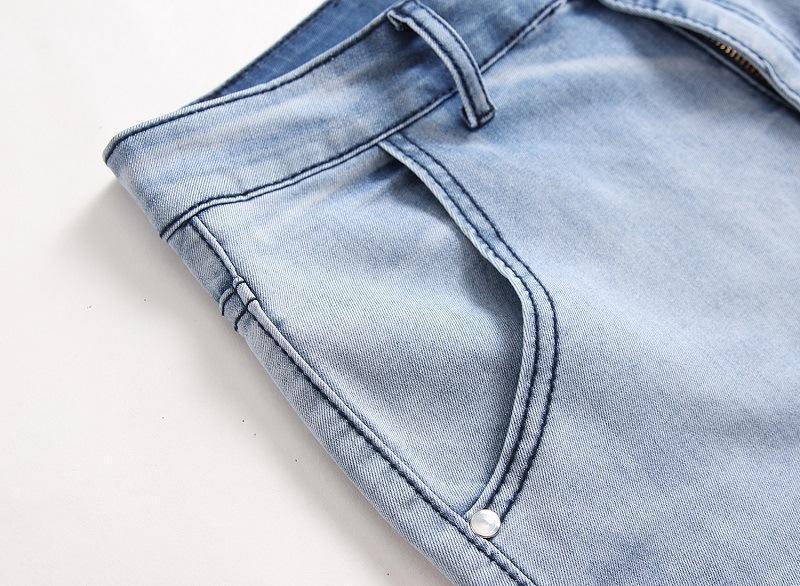 Elasticity Pocket Straight Jeans