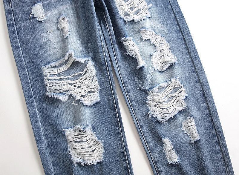Street Vintage Ripped Jeans