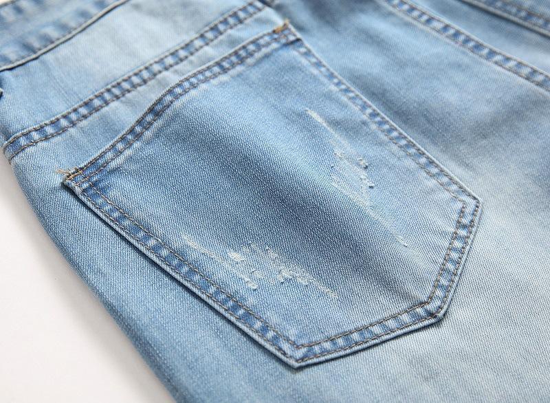 Personalized Hole Button Jeans