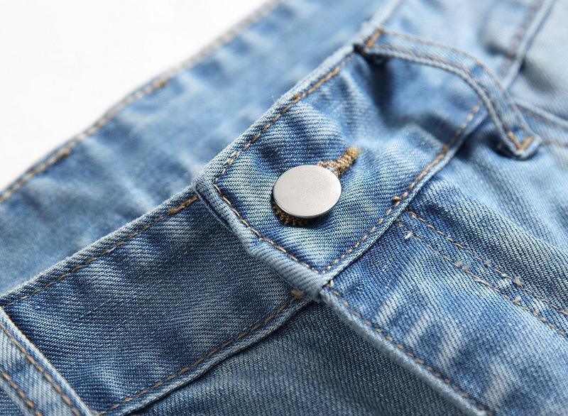 Personalized Hole Button Jeans