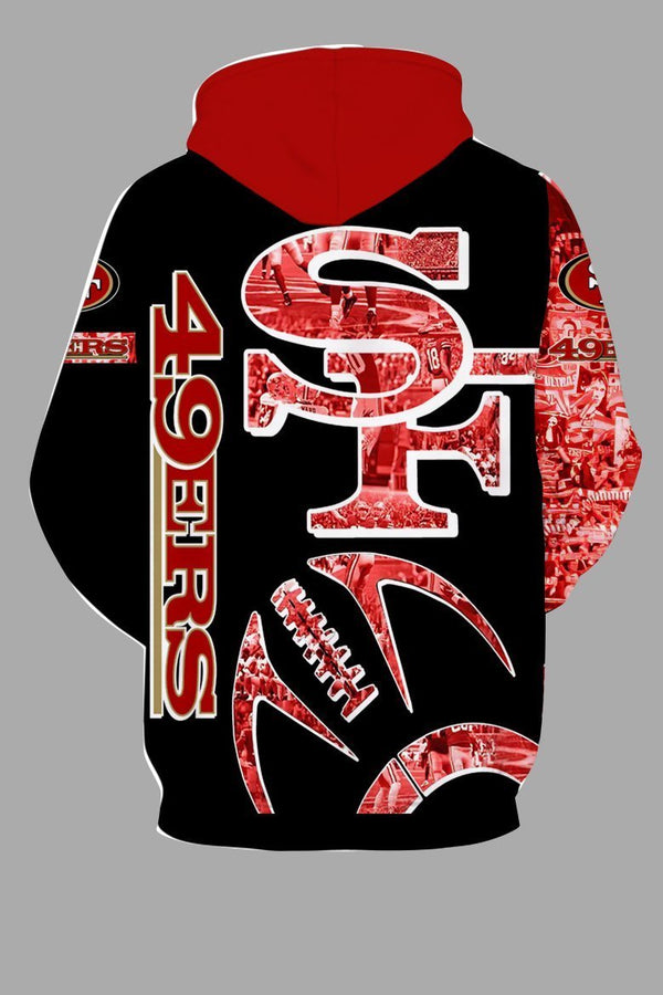 Street 3D 49ERS Printed Hooded Sweatshirt