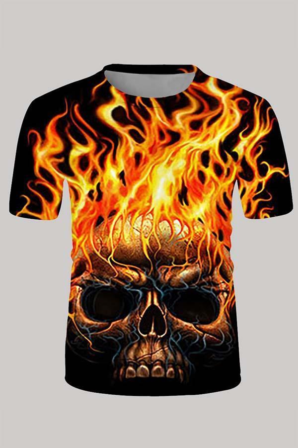 The 3D Skeleton print Short Sleeve T-shirt