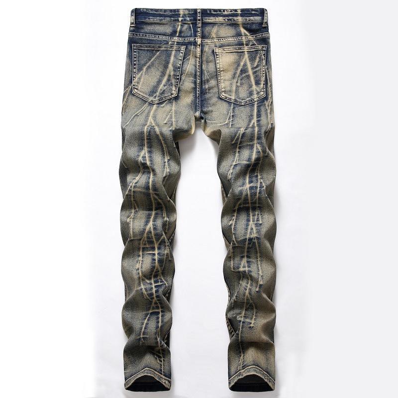 Straight Tube Retro Stretch Jeans