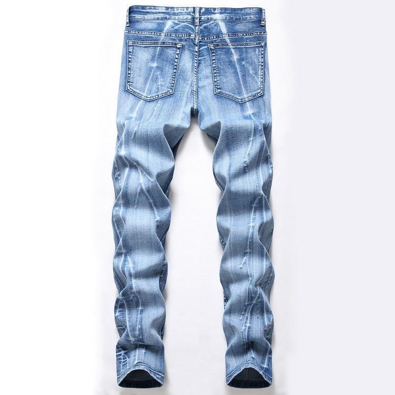 Straight Tube Retro Stretch Jeans