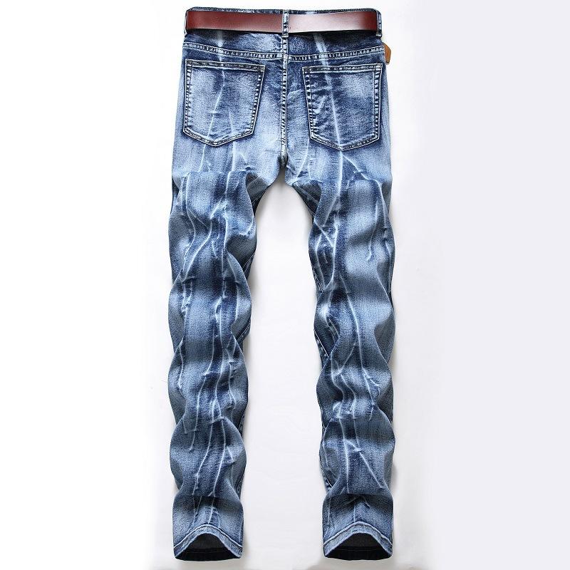 Straight Tube Retro Stretch Jeans