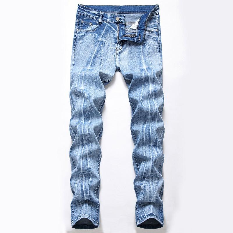 Straight Tube Retro Stretch Jeans