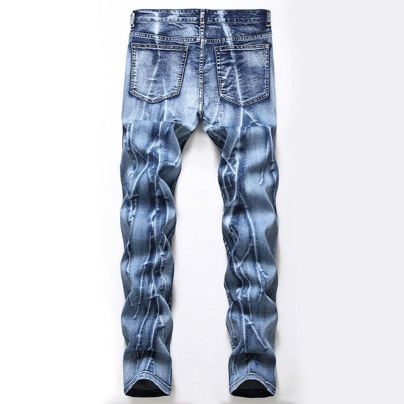 Straight Tube Retro Stretch Jeans