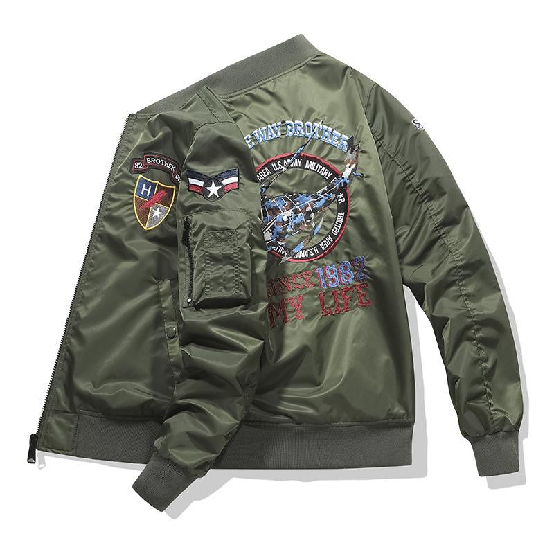 Street helicopter embroidered Fly jacket