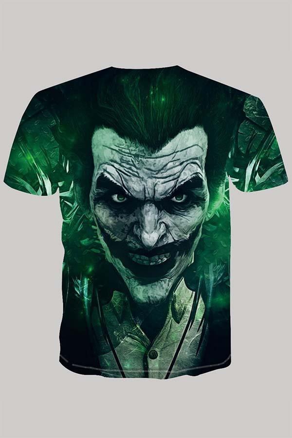 The 3D joker print Short Sleeve T-shirt