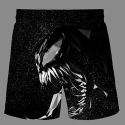 Casual   3D venom Printed Loose Shorts