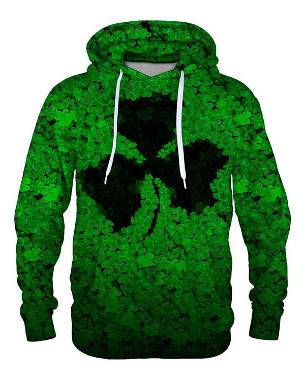 Natural Leaves Print Hoodie