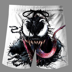 Casual   3D venom Printed Loose Shorts