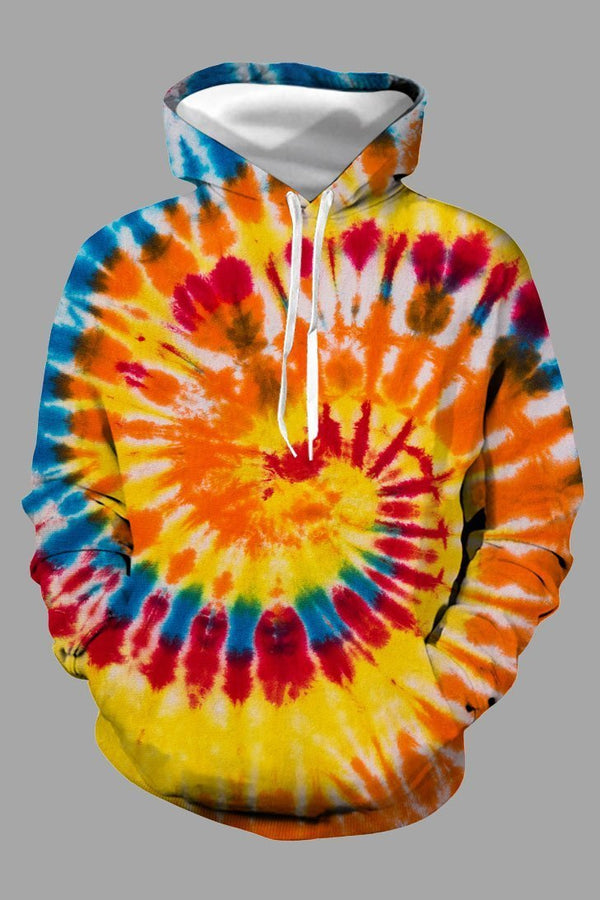 Hot 3D Tie-dye Printed Hoodie Sweatshirt