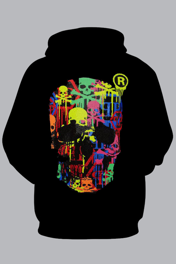 Street 3D printed hooded sweatshirt