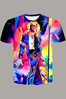 The 3D Michael Jackson Short Sleeve T-shirt