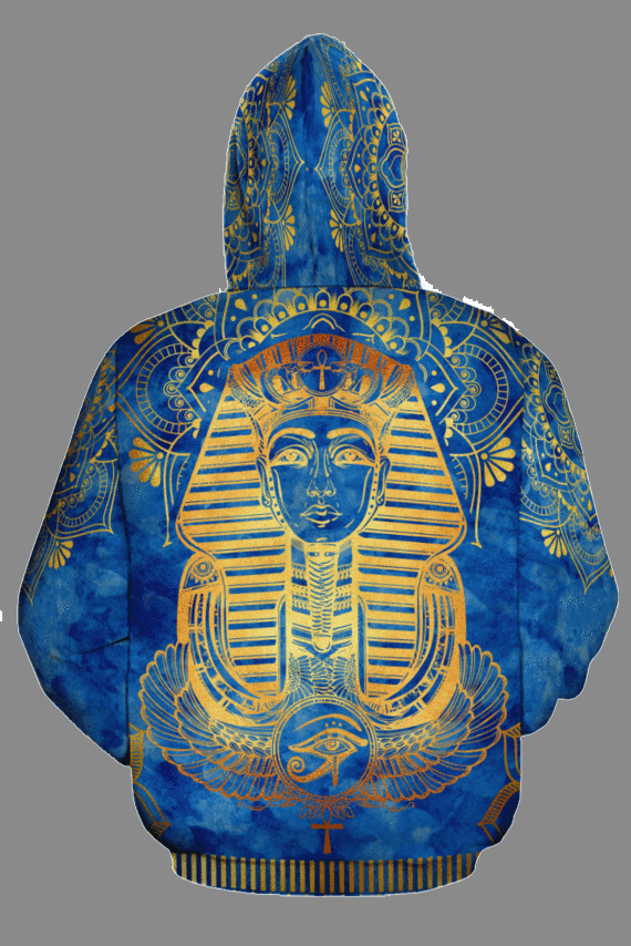 EGYPTIAN PHARAOH & CLEOPATRA ALL-OVER HOODIE