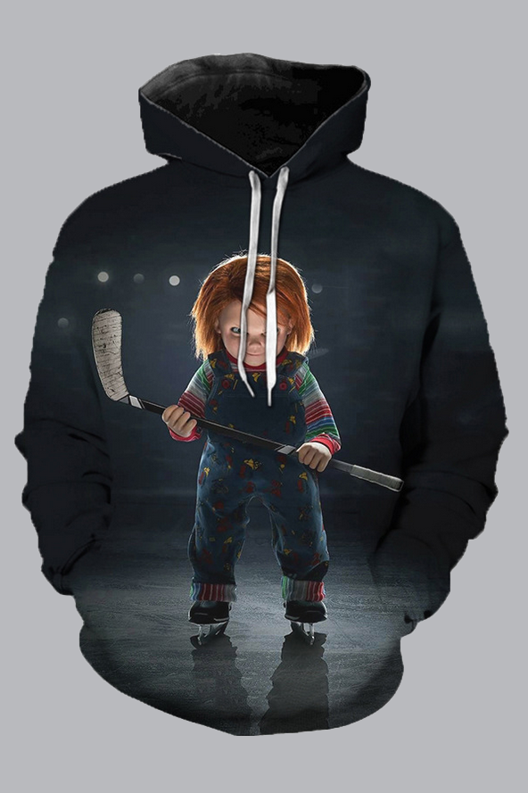 3D Street Casual Halloween Funny Print Hoodie