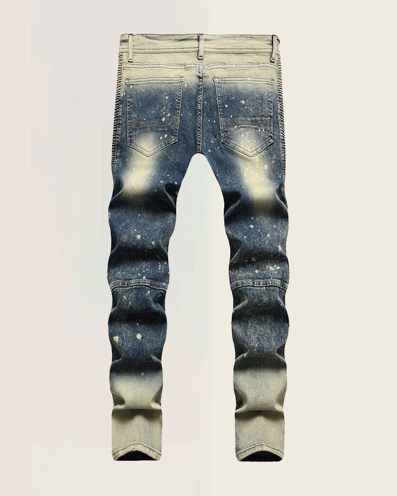 Vintage Ripped Gradient Jeans