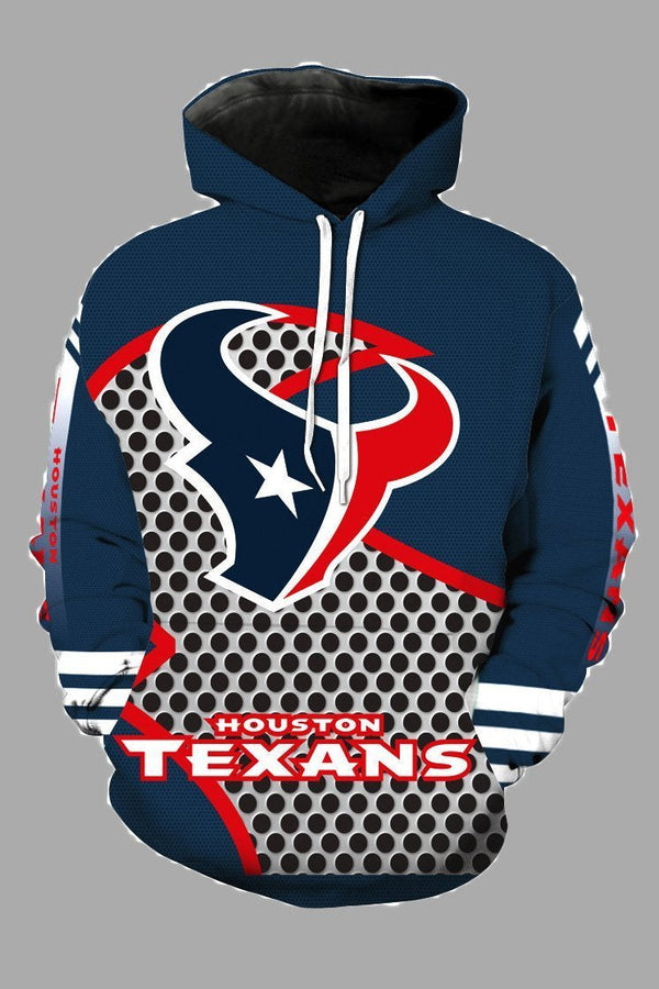 Street 3D Houston Texans Digital Printed Hooded Sweatshirt