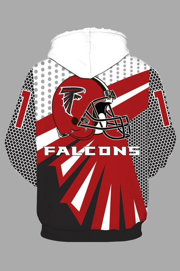 Street 3D Atlanta Falcons Digital Printed Hooded Sweatshirt