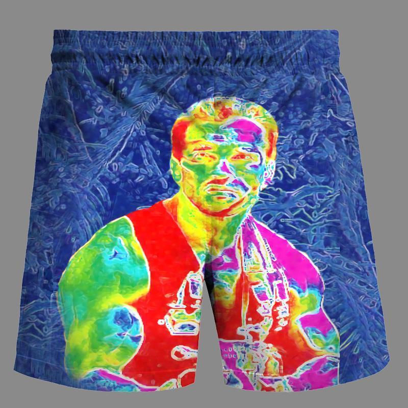 Casual   3D celebrity Printed Loose Shorts