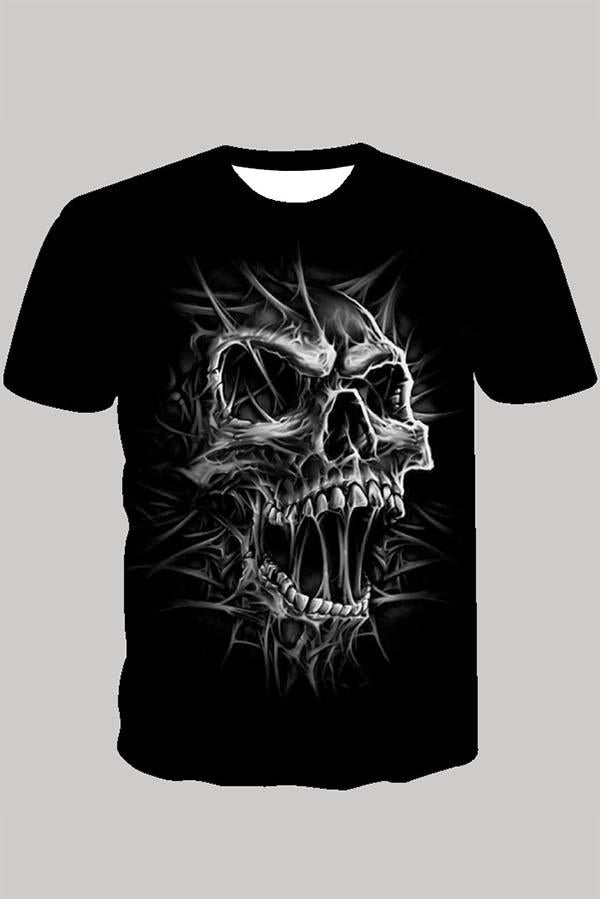 The 3D Skeleton print Short Sleeve T-shirt