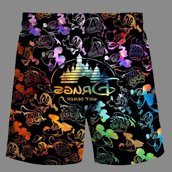 Casual   3D Beach fashion Printed Loose Shorts