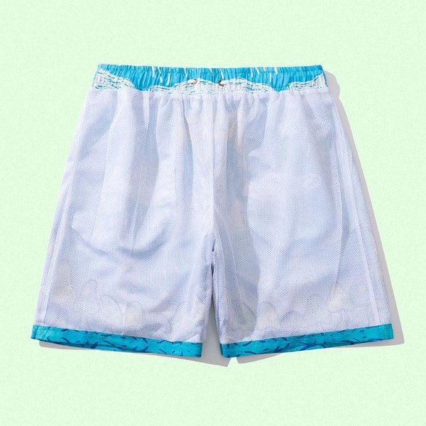 Casual 3D Smile Cat Printed Oversize Shorts