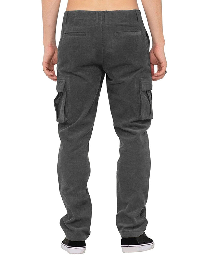 Casual Corduroy Cargo Pants