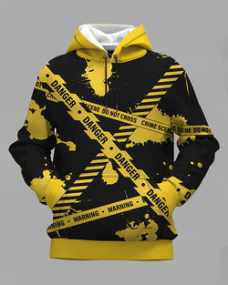 3D Street Hip-hop Print Hoodie