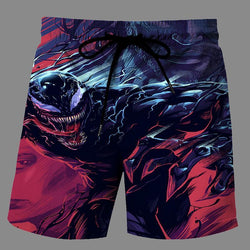 Casual   3D venom Printed Loose Shorts