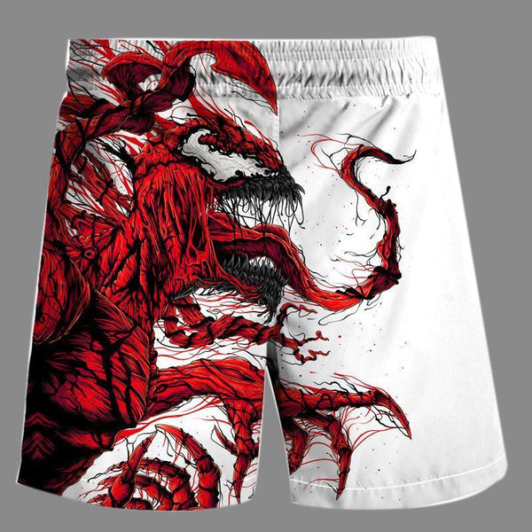 Casual   3D venom Printed Loose Shorts