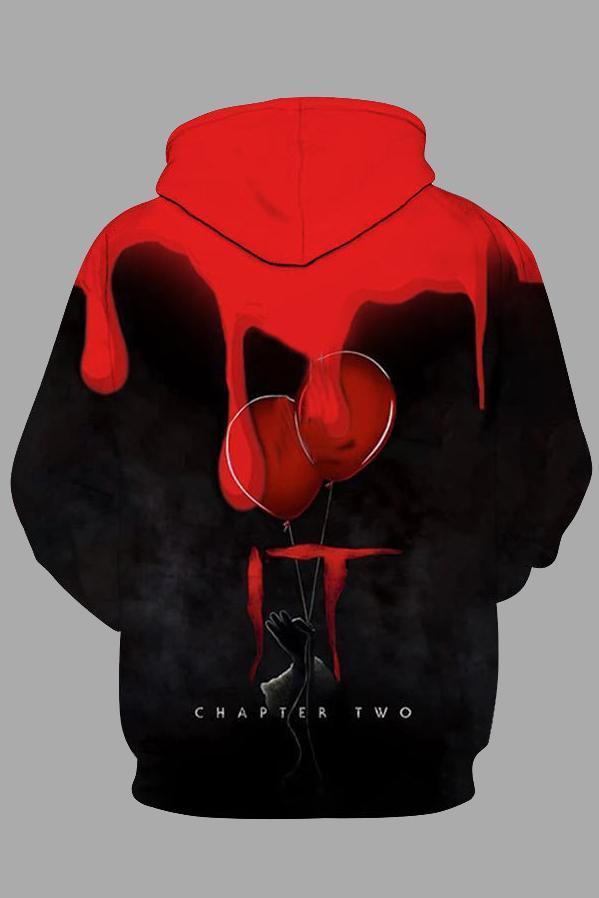 Street 3D Joker Printed Hooded Sweatshirt