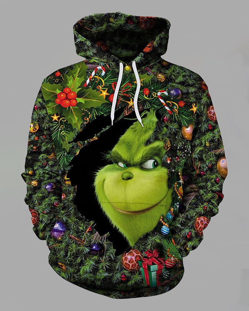 3D Printed Christmas Hooded Sweatshirt