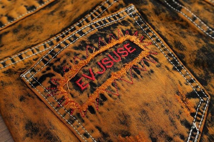 Gradient Vintage Personalized Hole Jeans