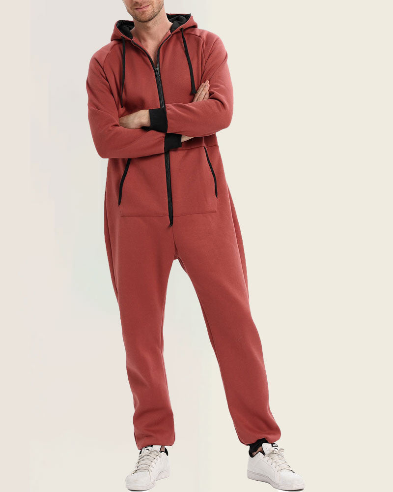 Simple Solid Color Jumpsuit