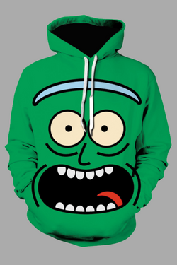 Street 3D Digital Cool Rick and Morty Printed Hooded Sweatshirt