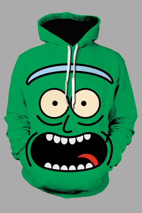 Street 3D Digital Cool Rick and Morty Printed Hooded Sweatshirt