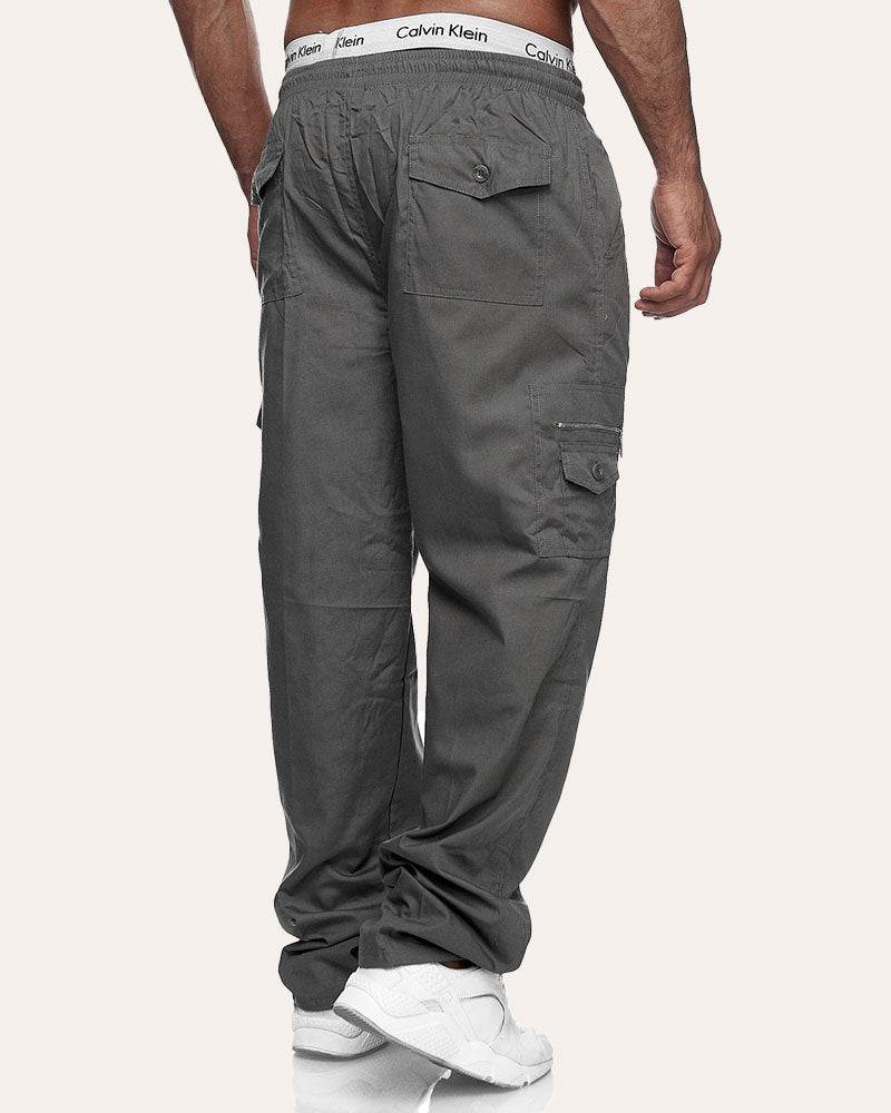 Loose Straight-leg Cargo Pants