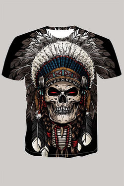 The 3D Skeleton print Short Sleeve T-shirt